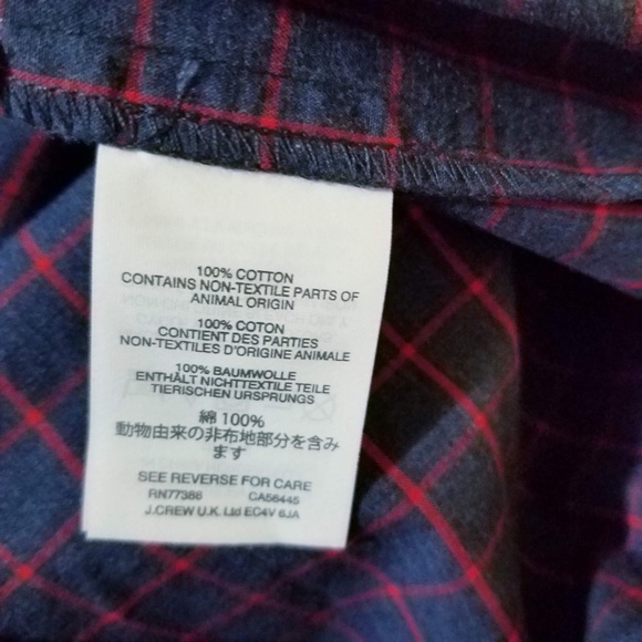 J. Crew Ruffle Popover in windowpane - Picture 4 of 8